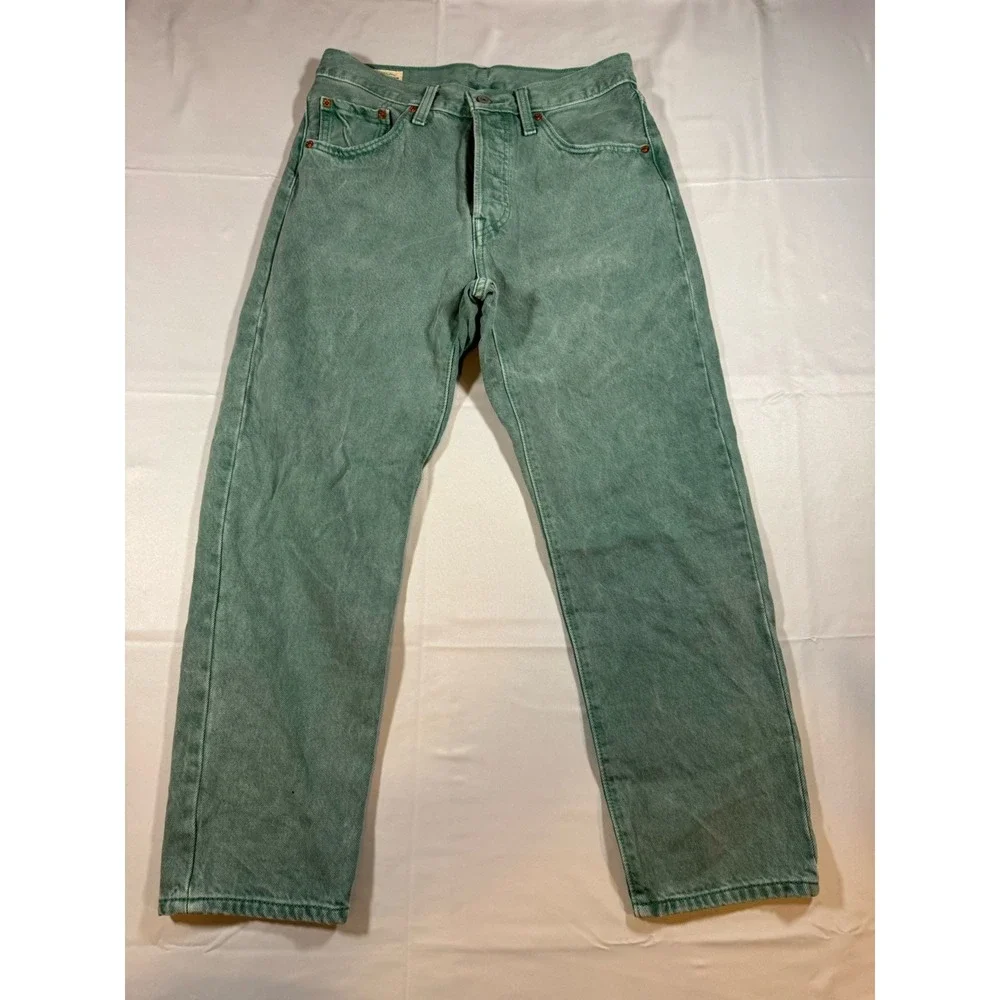 Women's Levi 501 Premium Jeans Green Size 28 X 26